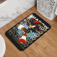 Sonics Shadow The Hedgehog Anime Doormat Washable Carpet Rug Kitchen Entrance Home Floor Mat for Bathroom Footpad Mats
