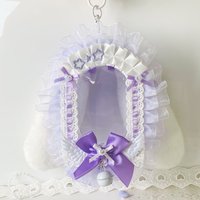 10cm Doll Out Bag Bunny Display Bag with Keychain Clear Figure Collectors Blind Box Case Storage Anime Cartoon Dolls Shown