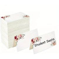 20/50/100pcs Wedding Banquet Seating Name Place Cards Number Card Table Decor Children Birthday Classmate Party Greeting Card