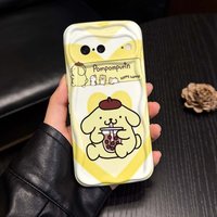 Creative Pompompurin Cover For Google Pixel 10 9 8 7 8A 7A Pro XL 2024 Wave Oil Soft Phone Case Cover