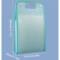 NEW 13 Pocket File Folders Portable A4 Letter Size Macaron Color Accordian Document Organizer Classroom Office Home Storage