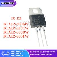 10PCS BTA12-600BW BTA12-600CW BTA12-600SW BTA12-600TW TO-220 12A/600V Triac Large Chip DIP Thyristor Brand New In Stock