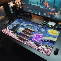 Mouse Pad Pokemon Gengar Office Desk Mat Gamer Computer Mousepad Gaming Accessories Tablet Varmilo Keyboard Pad Large Mausepad