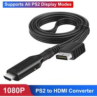 PS2 to HDMI Adapter Audio Video Converter Adapter Cable 1M 480i/480p/576i for Sony PS2 to HDMI for All PS2 Display Modes