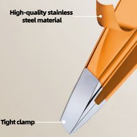 1pc Stainless Steel Eyebrow Tweezers Precision Painless Tweezers for Eyebrow Shaping Trimming and Beard Care Tool Festival Gift