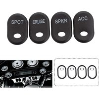 4Pcs Motorcycle Switch Covers Buttons Caps Aluminium Alloy Accessories For Harley Touring Street Road Glide Electra Glide CVO
