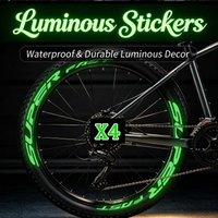 Luminous Super Fast Text Bicycle Rim Stickers Wheel Reflective Decor Vinyl Accessories Decals For Road MTB Mountain Gravel Bikes