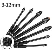 1PCS Multifunction Cross Blade Glass Ceramic Drill Bit 3mm-12mm Tungsten Carbide Spearhead Tile Marble Mirror Drill Bit Tools