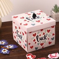 Multicolor Flying Butterfly Gift Box Paper Auto Expand Surprise Gift Box Wind Up Mechanism Novelty Present Box Birthday Party
