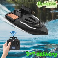 Remote Control Bait Boat, V700 Model Fishing Bait Dispenser with LED Light 5200mAh Battery Durable ABS Material for Carp Catfish