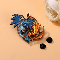 NEW HOT Kawaii Anime Pokemon Charizard Venusaur Squirtle Lapel Pins Enamel Brooch Cute Badges for Backpacks Jewelry Fans Gifts