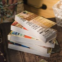 Yoofun 50sheets Vintage Washi Paper Sticker Book butterflies Natural Plants Sticker for Collage Junk Journals Scrapbooking Decor