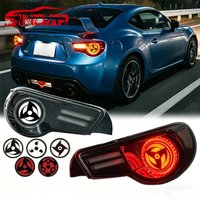 SINDAR LED Tail Lights for Toyota 86 Subaru BRZ Scion FR-S 2012-2020, Sequential Turn Signal, Sharingan Style Custom Rear Lamp