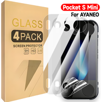 4-1pcs Soft TPU Hydrogel Film for AYANEO Pocket S Mini HD Clear Full Coverage Screen Protector 9h Anti-scratch Protective Films