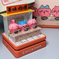 New Product Original In Stock Chiikawa Spicy Curry Combination Scene Stamp Series Figurine Ornament Trendy Toys Peripheral Gifts