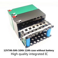 12V7Ah 8Ah10Ah12Ah remplacer plomb-acide pour boîtier de batterie au Lithium pulvérisateur électrique spécial plastique 18650 boîte de rangement vert noir