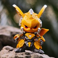 Cute Pikachu Cosplay Bumblebee Model Anime Figure Toys Desktop Ornament Collection Pvc Doll Boys Birthday Gifts
