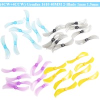 8Pcs(4CW+4CCW) Gemfan 1610 Drone Propeller 1.6x10 40MM 2-Blade 1mm 1.5mm for RC FPV Racing Freestyle Drones Mobula7 Replacement