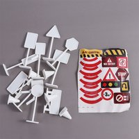 15 teile/satz Kleinkind Mini Verkehrs zeichen Modell Spielzeug Straßen sperre Sicherheit Bildung Puzzle Verkehrs spielzeug