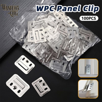 100Pcs WPC Wall Panel Clips Metal Clip For Wpc Wall And Ceiling Fluted Cladding Clip Only Indoor And Outdoor Various Sizes