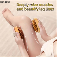 Brown Massage Brushes For Body Meridian Home Beauty Salon〔DD329〕