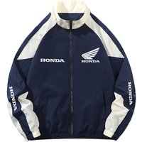 Honda Spring Edition Men's and Women's Racing Jacket -Street Hip-Hop Style Patchwork Color Casual Sports Light Jacket - EU Sizes