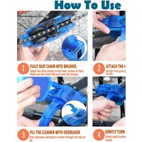 AliExpress NONE Bike Chain Cleaner, Bike Cleaning Kit, Chain Cleaner for Cycling, Suitable for Mountain Bike, Road Bike, BMX for Drivetrain