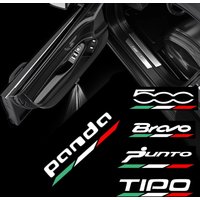 2Pcs For Fiat 500 500x Ducato Tipo Panda Punto Bravo Doblo Stilo Freemont LED Courtesy Lamp Car Door Welcome Ghost Shadow Lights