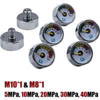 Mini Gauge Manometre 25mm 1inch Hand Pump Valve Accessories Regulator Diving M10*1 M8*1 5MPa 10MPa 20MPa 30MPa 40MPa