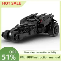 New 531Pcs Hot Famous Bat Hero Movie Series Moc-196231 Goth Car Model Custom Puzzle Diy Creative Ideas Kid Toys Birthday Gifts