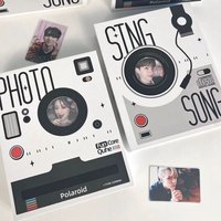 MINKYS Kawaii Retro CD Shape A5 Kpop Photocard Binder Collect Book Idol Photo Card Holder Photocard Album