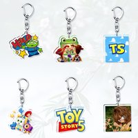 Toy Story I Knew It I Knew You Woody Buzz Cowboy Sheriff Cartoon Acrylic Keychain Space Ranger Doll Bag Pendant Fan Gift Cartoon