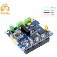 Raspberry Pi 2-Channel Isolated CAN Bus Expansion HAT Dual Chips For Expanding Multiple CAN Channels