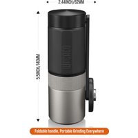 WACACO Exagrind, Portable Manual Coffee Grinder with Stainless Steel Conical Burr, Mini grinder