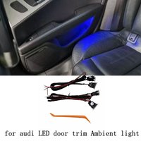 LED interior door trim atmosphere lamp storage box light debris box lighting door light for Audi A7 A6L A4L A5 A4 allroad