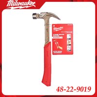 Milwaukee 48-22-9019 12oz Smooth Face Hybrid Claw Hammer Industrial Hand Tool Accessory