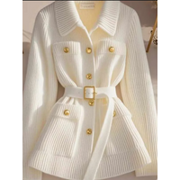 Chic Cardigan Sweater Coat Women's Outer Wear 2025 Autumn Winter New Fashion Loose Super Good-looking Single-Breasted Knitt Tops