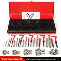 M5 M6 M8 M10 M12 Gewinde Reparatur Tool Kit 88/131 stücke Auto Werkzeuge Motor Block Wiederherstellung Beschädigt Set