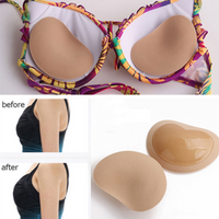 1Pair Chest Push Up Sticky Bra Thicker Sponge Bra Pad Breast Lift Up Enhancer Silicone Removeable Inserts Swimsuit Invisible Bra