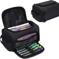 Multifunctional Pencil Case with Large Capacity Waterproof and Wear-resistant Oxford Cloth Students School Stationery Bag