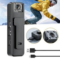 Wireless Vlog Body Camera 1080P Camcorder Wearable Body-Cam With Night-Vision 180° Rotation Lens Portable Sport DV Camcorder