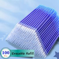 30/50/80/100Pcs/Lot 0.5mm Gel Pen Erasable Pen Refill Rod Set Blue Black Ink Shool Washable Handle Writing Stationery Supplies