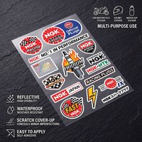 for NGK Universal Multi-Purpose Reflective Waterproof Stickers Scratch Conceal For Auto Bike Helmet Mug Fridge Decoration