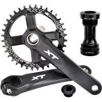 AliExpress GOLDIX XT Bicycle Crankset 104BCD Wide Narrow Chainring 170/175mm Length Forged Crank Compatible with SHIMANO/SRAM 11-12Speed