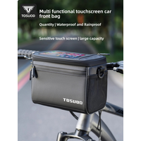 AliExpress TOSUOD Waterproof Bike Front Frame Bag Touch Screen MTB Bicycle Phone Holder EVA Handlebar Bags Cycling Front Storage Bag
