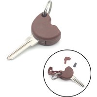 Pokhaomin – clé vierge marron non coupée + puce transpondeur, compatible ET4. LX, LXV 125, 200, 250, 300