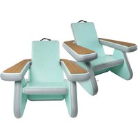 Inflatable Floating Water Mats Dock Chair Inflatable Swimming Pool Chair Suite Inflatable Chair