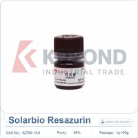 Solarbio Resazurin CAS 62758-13-8 R8150 Laboratory Reagent for Scientific Research Sample Analysis Dye Powder Use Purity Grade