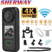 4K Action Camera Touch Screen Pocket Sports Stabilization Video Camera Motorcycle Bike Waterproof DV Recorder Bodycam for Vlog