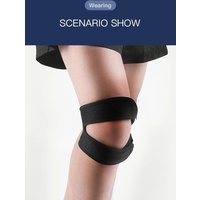 AliExpress NONE Elastic Knee Brace Support Sleeve with Pressure Pad, Breathable Knee Hole for Basketball Tennis Cycling, 1PC Knee Pads for Sport